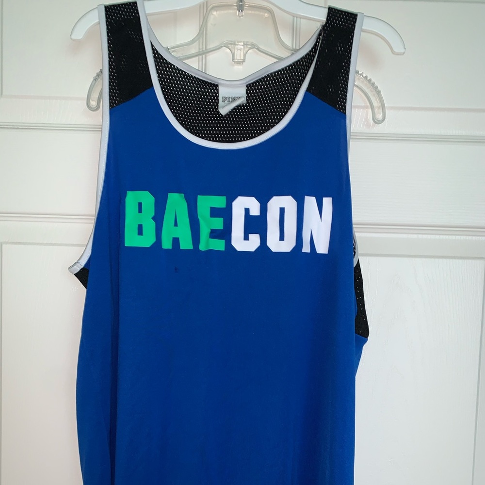 VS pink “baecon” tank top